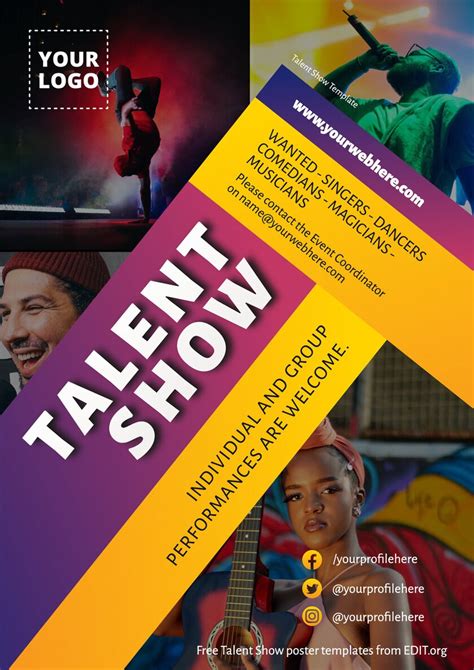 Free Printable Talent Show Flyer Templates