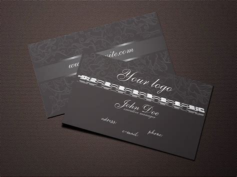 Dark-Jewelry-Business-Card-Free-Template | Today we are pres… | Flickr