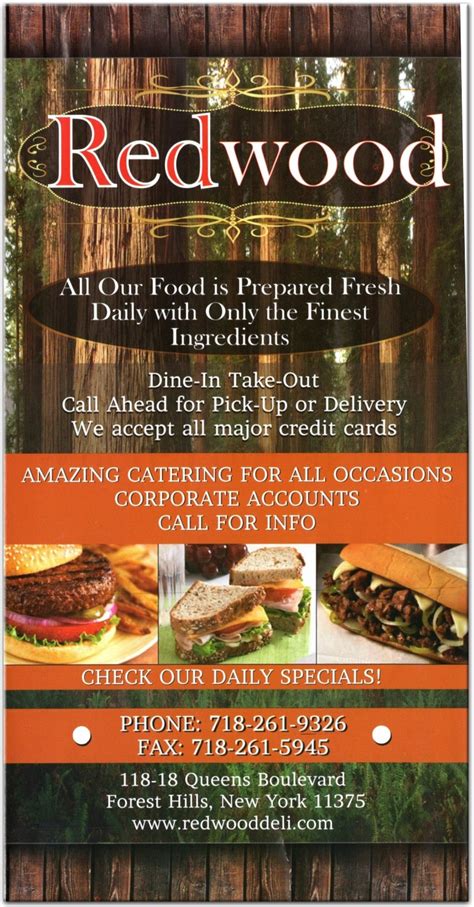 Redwood Deli Restaurant in Queens / Official Menus & Photos