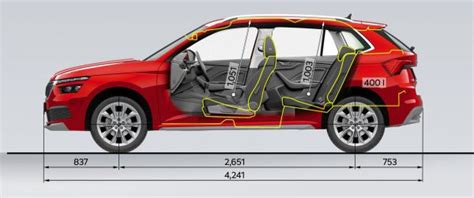 Skoda Kamiq - Abmessungen & Technische Daten - Länge, Breite, Höhe ...