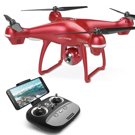 HS100 Red RC Drone GPS Professional FPV WIFI Camera HD 1080P Selfie RC Quadcopter GPS Drones ...