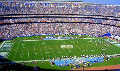 Qualcomm Stadium - home of the San Diego Chargers | San diego chargers, Qualcomm stadium, San ...