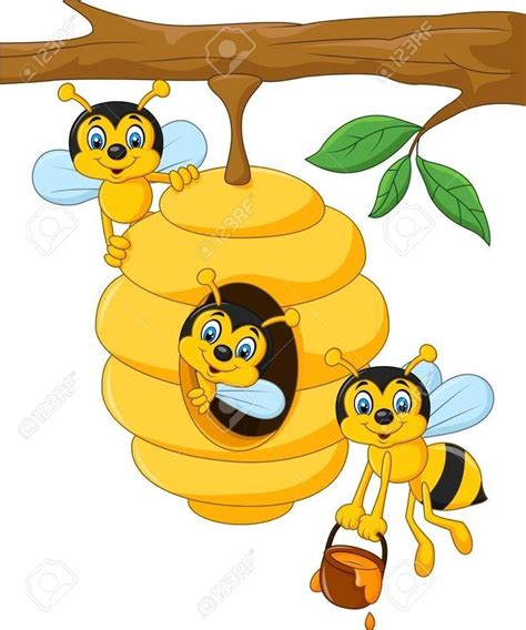 Pin de La Familia de la Apicultura - en abejas | Caricatura de abeja ...