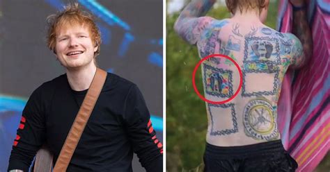 Ed Sheeran shows off HUGE new tattoo that hints at how many kids he wants - Mirror Online