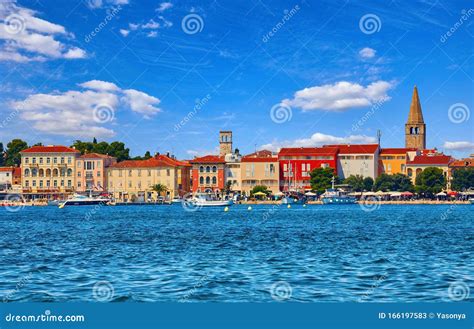 Porec, Croatia. Antique Tower in Old Town Stock Image - Image of ...