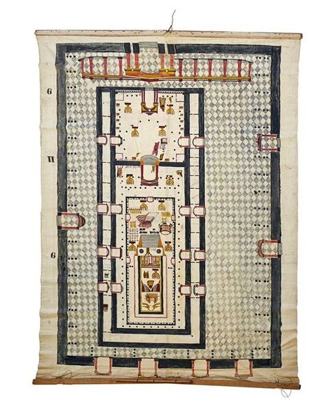 Monumental Masonic Solomon's Temple "Floor Plan" (mid-19th c.) | Artsy