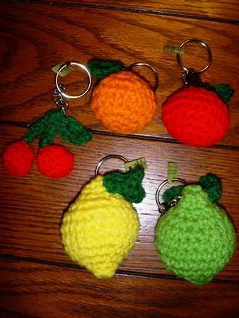 Amigurumi: Crocheted Fruit Keychains | Crochet fruit, Crochet patterns, Crochet