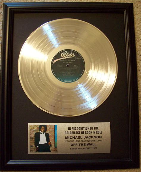 Michael Jackson Off The Wall Platinum LP Record Album