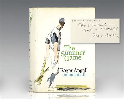 Late Inning Roger Angell First Edition Signed