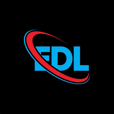 logotipo de EDL. letra edl. diseño del logotipo de la letra edl. logotipo de iniciales edl ...