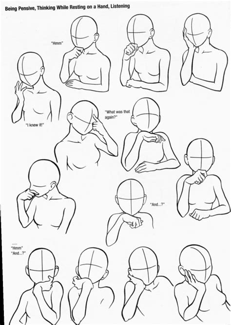 Anime Poses Reference Half Body | Hand gesture drawing, Art reference, Sketches