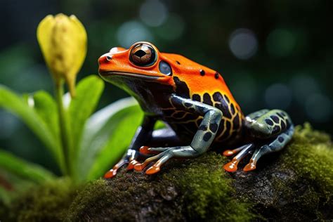 Rainforest frog amphibian wildlife. AI | Free Photo - rawpixel