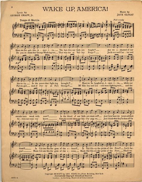 Wake up, America [Historic American Sheet Music]