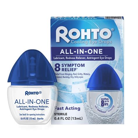 Rohto® Eye Drops Rohto® Preservative Free Dry Aid® Eye Drops