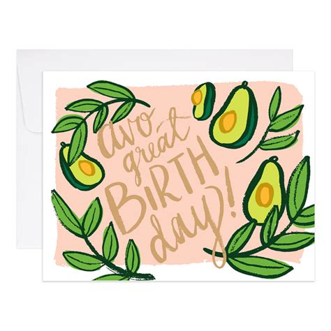 Avocado Birthday – 9thLetterPress