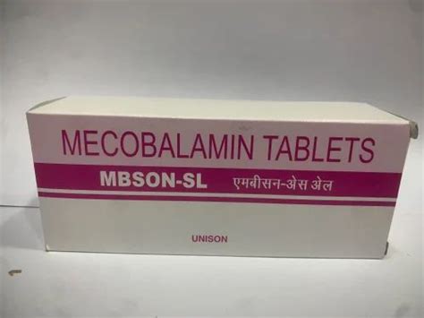 Mecobalamin Tablets MBSON-SL at Rs 250/box | Vitamin B12 tablet in ...