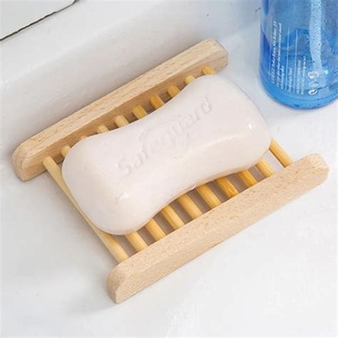 Wall Mounted type Wooden Bath Soap Storage Box Soap bar Holder Kitchen ...