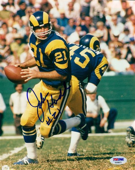 John Hadl Signed Rams 8x10 Photo (PSA COA) | Pristine Auction