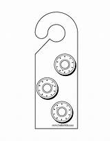 Door Hanger Coloring Pages sketch template