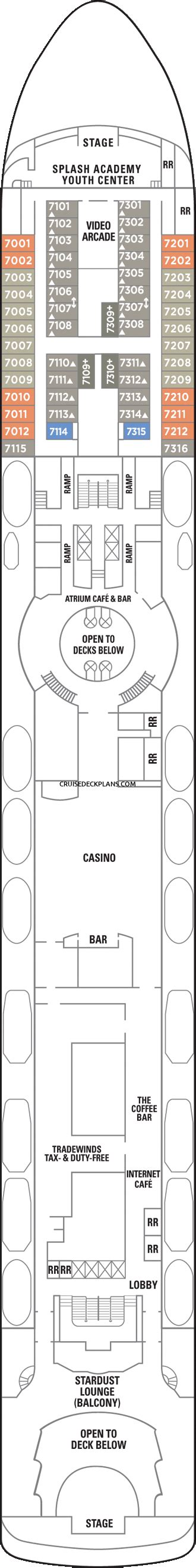 Norwegian Sky Deck Plans, Diagrams, Pictures, Video