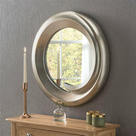 ART460 Mirror. A circular framed wall mirror for your hall or bedroom ...