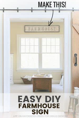 How To Make A Rustic DIY Farmhouse Sign With Stencils • Grillo Designs