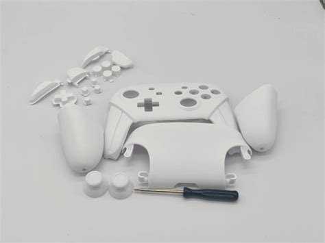 Nintendo Switch Pro Controller White Shell & Buttons DIV Kits With ...