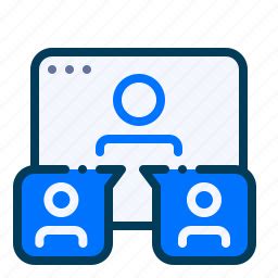 Remote, meeting, online meeting, virtual meeting icon - Download on Iconfinder