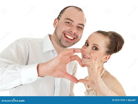 Beautiful Smiling Wedding Couple Stock Image - Image of face, teeth: 32317253