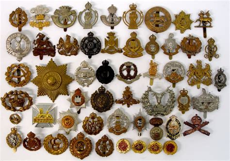 British Regimental Cap Badges including Isle of Weight Rifles, The ...