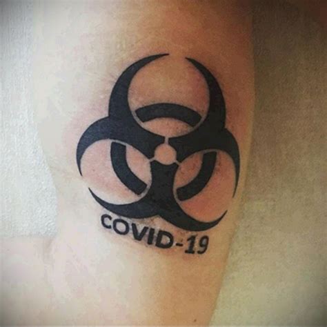 Biohazard Symbol Tattoo