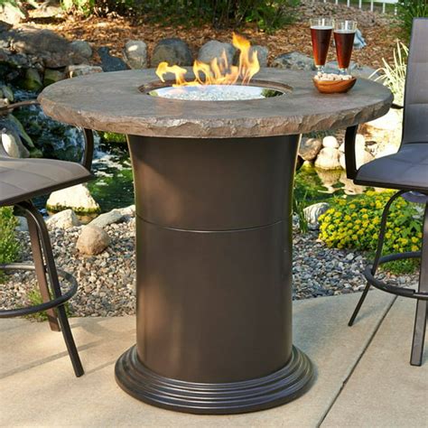 Outdoor GreatRoom 48 in. Colonial Bar Height Fire Pit Table with Free ...