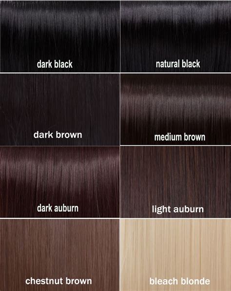 Shades of black hair color chart - dark hair color chart | Rambut coklat gelap, Warna rambut ...