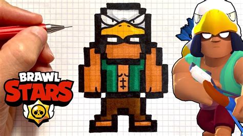 COME DISEGNARE BO DE BRAWL STARS PIXEL ARTE - YouTube