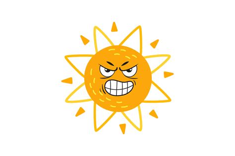 Funny Hand Drawn Sun Graphic by zia studio · Creative Fabrica