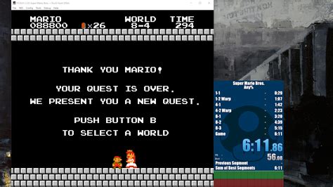 I finished my first ever Super Mario Bros speedrun : speedrun