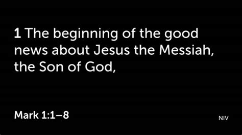 About Jesus Mark Chapter 1 - Logos Sermons