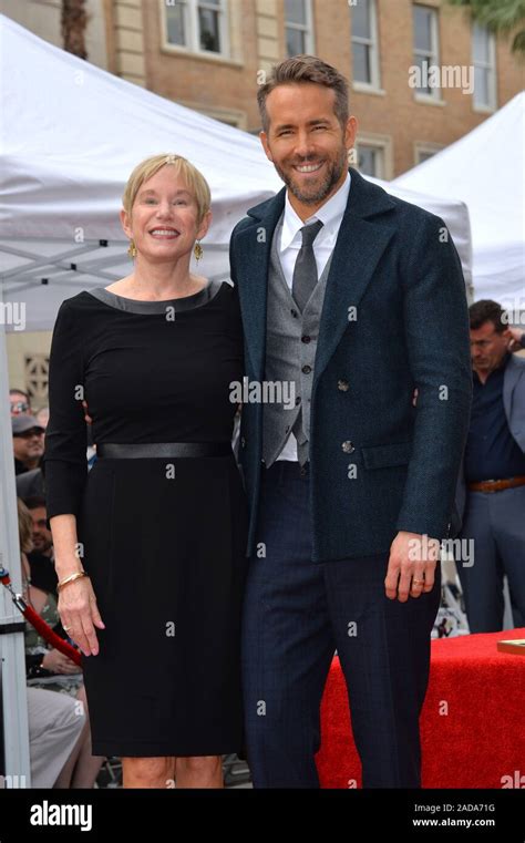 Actor Ryan Reynolds & mother Tammy Reynolds at the Hollywood Walk of ...