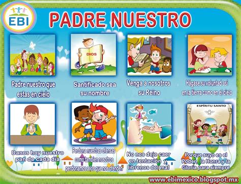 llegando antes del tiempo | Oración padre nuestro, Manualidades ...