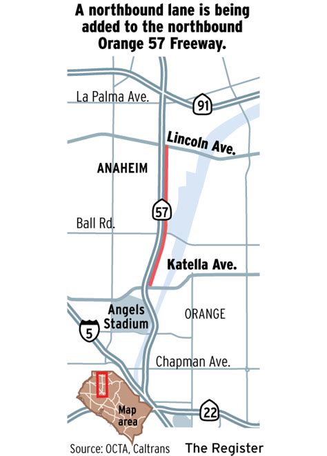 $45 million project will widen 57 freeway – Orange County Register