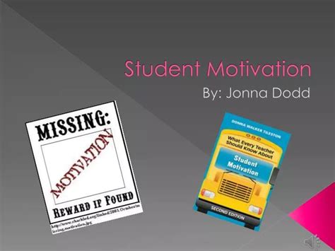 PPT - Student Motivation PowerPoint Presentation - ID:2826061