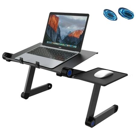 Adjustable Laptop Stand Folding Portable Standing Desk Cooling Ventilated Aluminum Laptop Riser ...