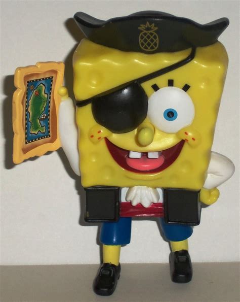 Burger King 2007 SpongeBob Squarepants Atlantis Squarepantis Pirate Kids' Meal Toy Loose Used