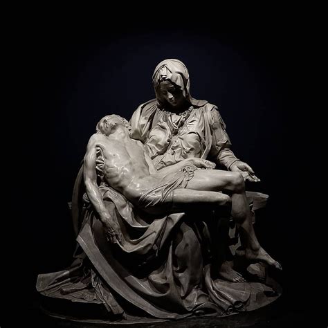 Michelangelo "Pietà", plaster cast. From the Exibithion "Vesperbild. Alle origini delle Pietà di ...