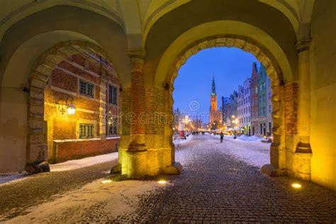 Gdansk in Snowy Winter, Poland Stock Image - Image of long, gdansk ...