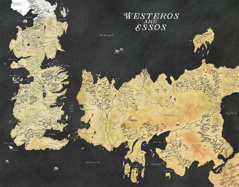 Game Of Thrones Map Westeros Map Winterfell Map GOT Map Israel | ubicaciondepersonas.cdmx.gob.mx