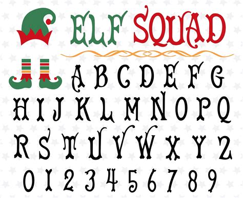 Christmas Elf Font Christmas Font Christmas Script Elf Font Curly Font Christmas Font Svg Curly ...