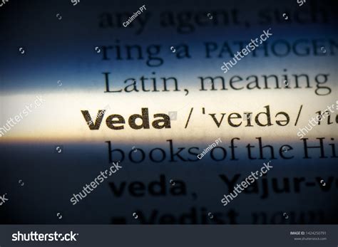 Veda Word Dictionary Veda Concept Definition Stock Photo 1424250791 ...