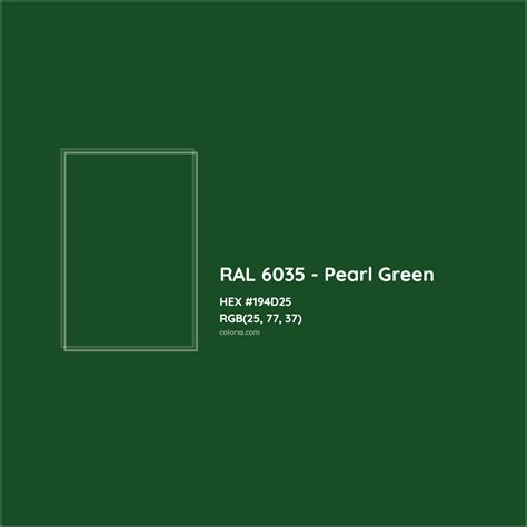 About RAL 6035 - Pearl Green Color - Color codes, similar colors and ...