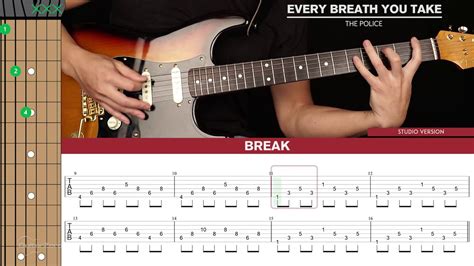 Every Breath You Take Guitar Cover The Police 🎸|Tabs + Chords| Chords ...